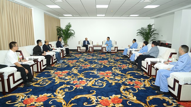 中鋁寧夏能源集團(tuán)黨委書記、董事長丁吉林一行到萬基控股集團(tuán)調(diào)研