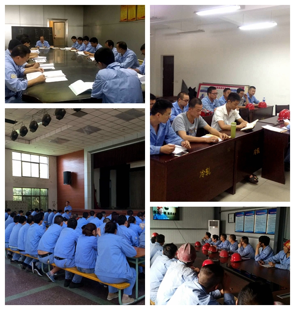 全員百日學(xué)“三規(guī)”活動(dòng)現(xiàn)場(chǎng)（發(fā)電、鋁加工、墻材）